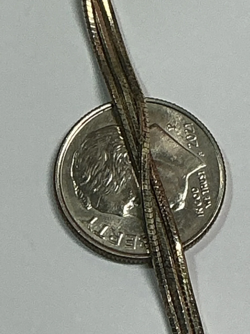 Sterling Silver Italian Triple Strand Bracelet. 7.5 inches long